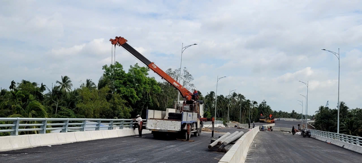Dự án chỉ còn các hạng mục phụ và đạt hơn 99% tiến độ.