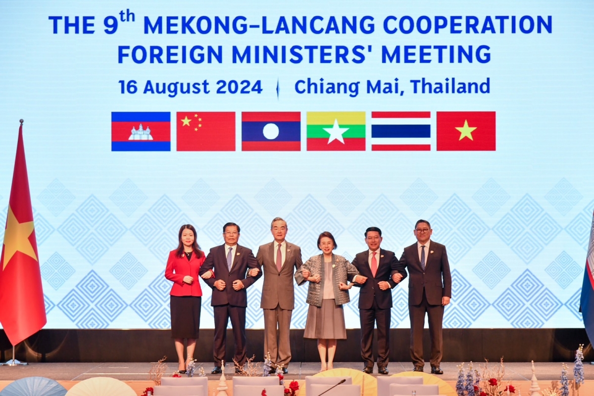Ảnh Hội nghị Bộ trưởng Ngoại giao Mekong - Lan Thương lần thứ 9 tại Chiang Mai, Thái Lan (tháng 8.2024) - Nguồn Chính phủ Thái Lan