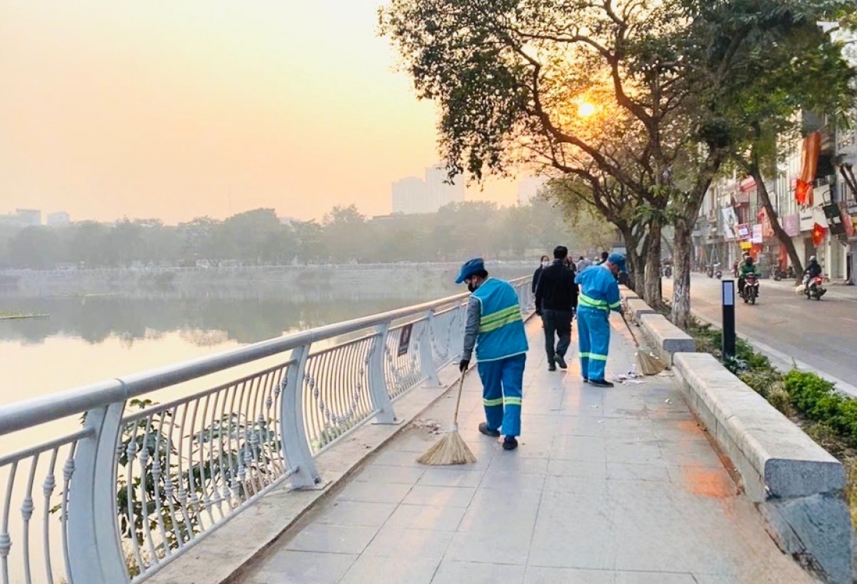 Mọi con đường, tuyến phố luôn được giữ vệ sinh môi trường sạch sẽ