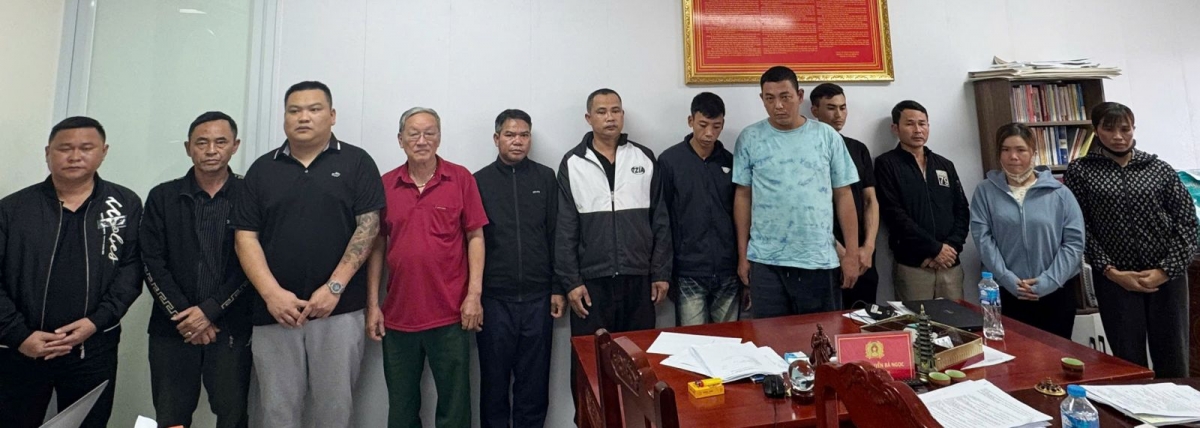 Các đối tượng vi phạm khai thác khoáng sản bị cơ quan điều tra công an tỉnh Thanh Hóa khởi tố