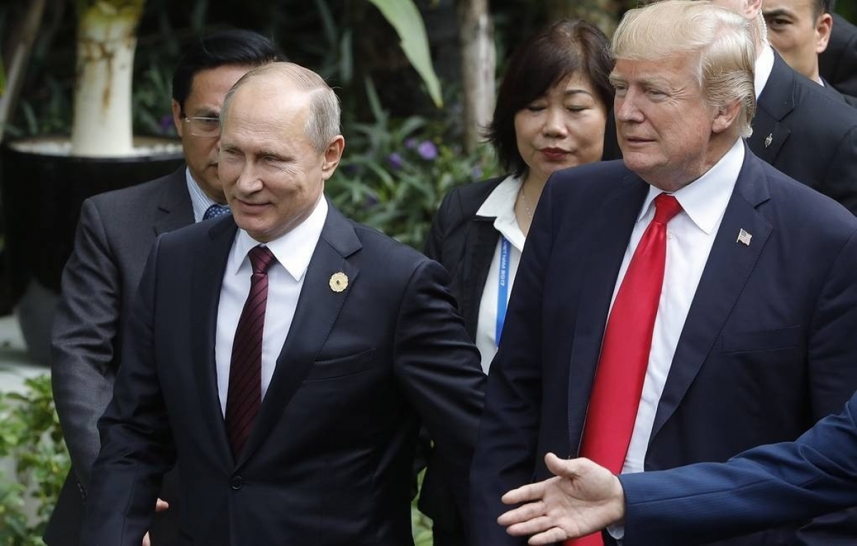 Tổng thống Nga Vladimir Putin và Tổng thống Mỹ Donald Trump. (Ảnh: Tass)