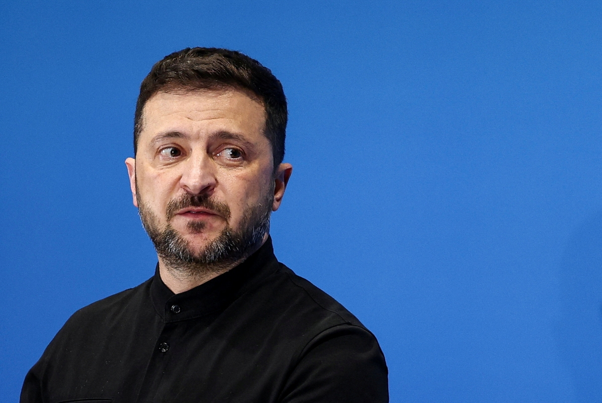 Tổng thống Ukraine Volodymyr Zelensky. Ảnh Reuters