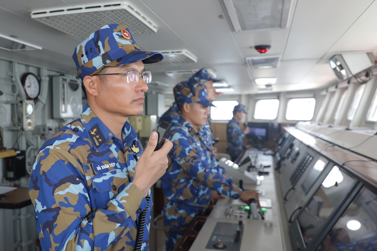 Cán bộ, thuỷ thủ Lữ đoàn 162, Vùng 4 tham gia luyện tập