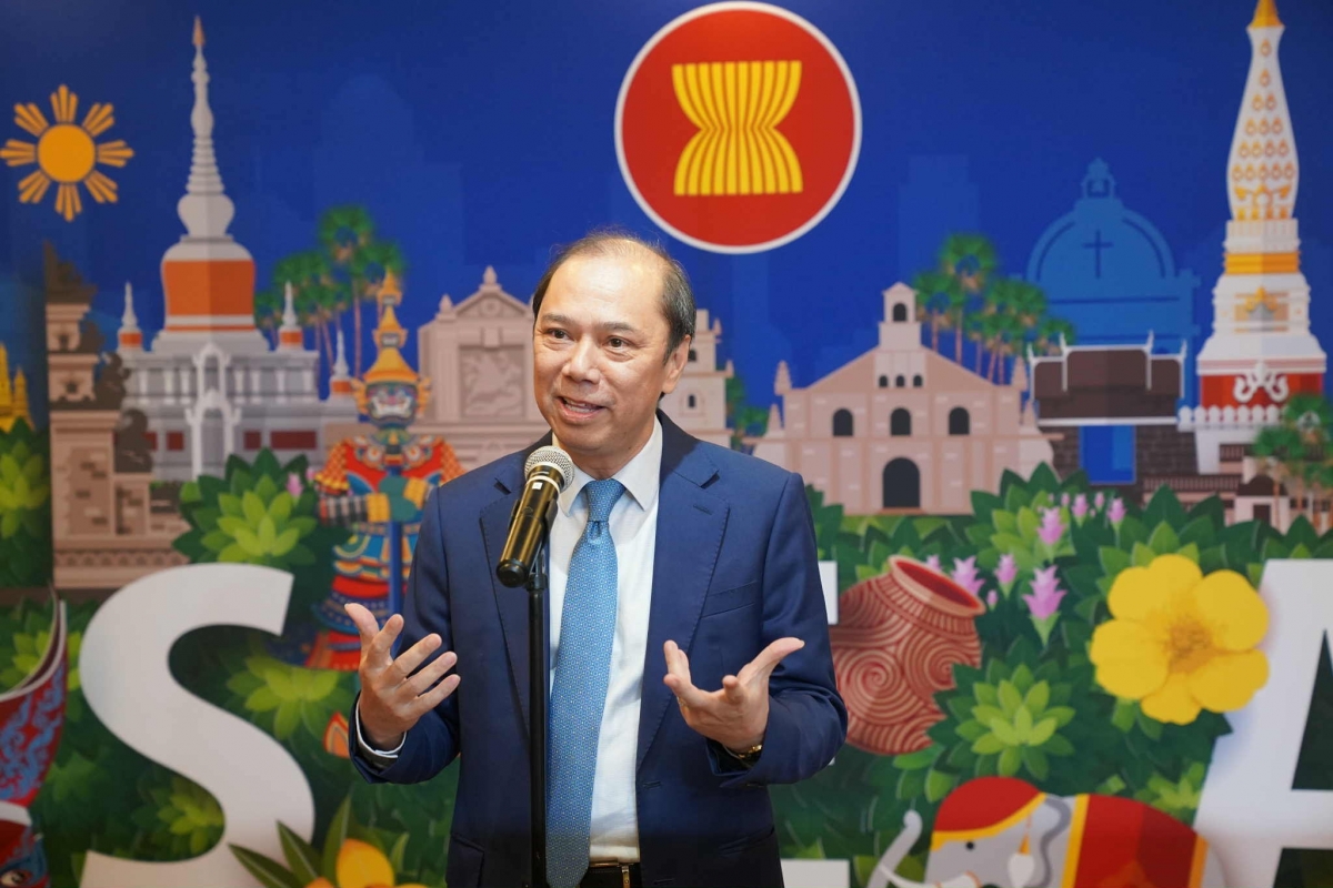 Đại sứ Nguyễn Quốc Dũng phát biểu tại sự kiện