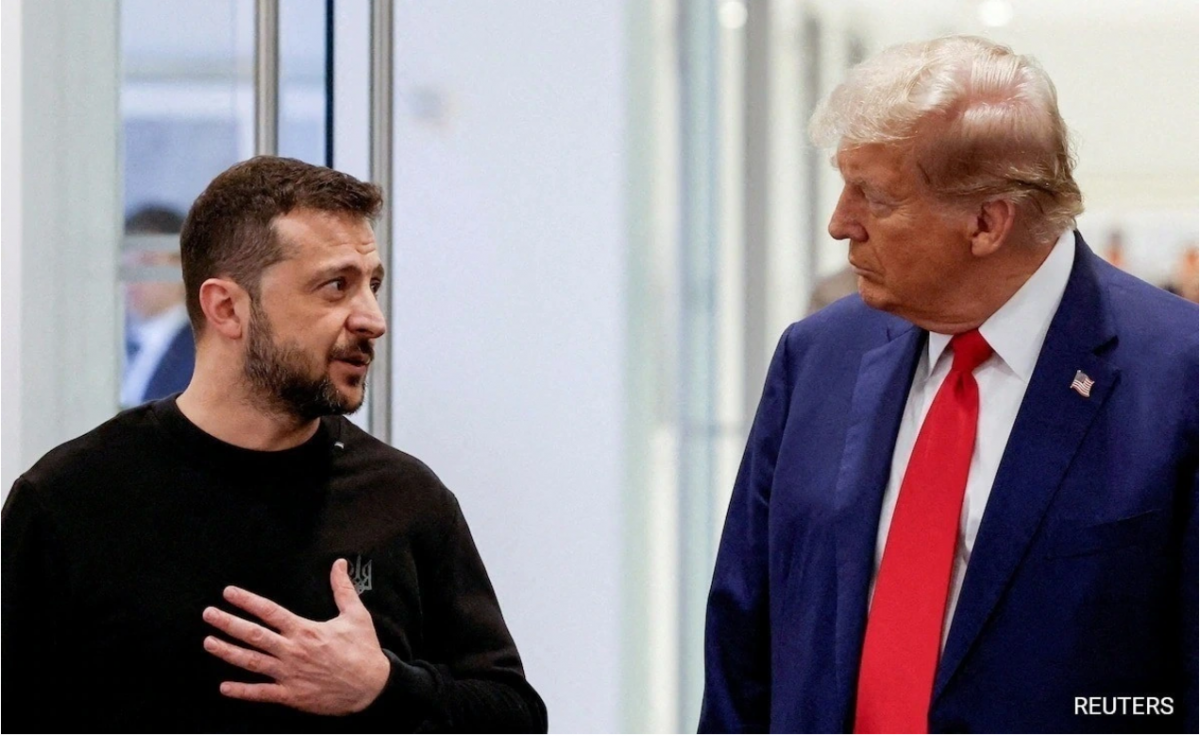 Tổng thống Mỹ Donald Trump và Tổng thống Ukraine Volodymyr Zelensky