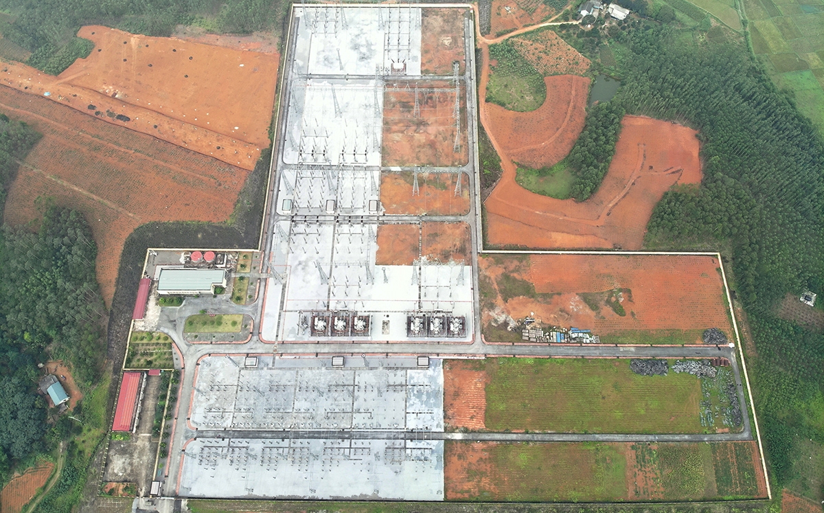 Toàn cảnh Trạm biến áp 500kV Việt Trì