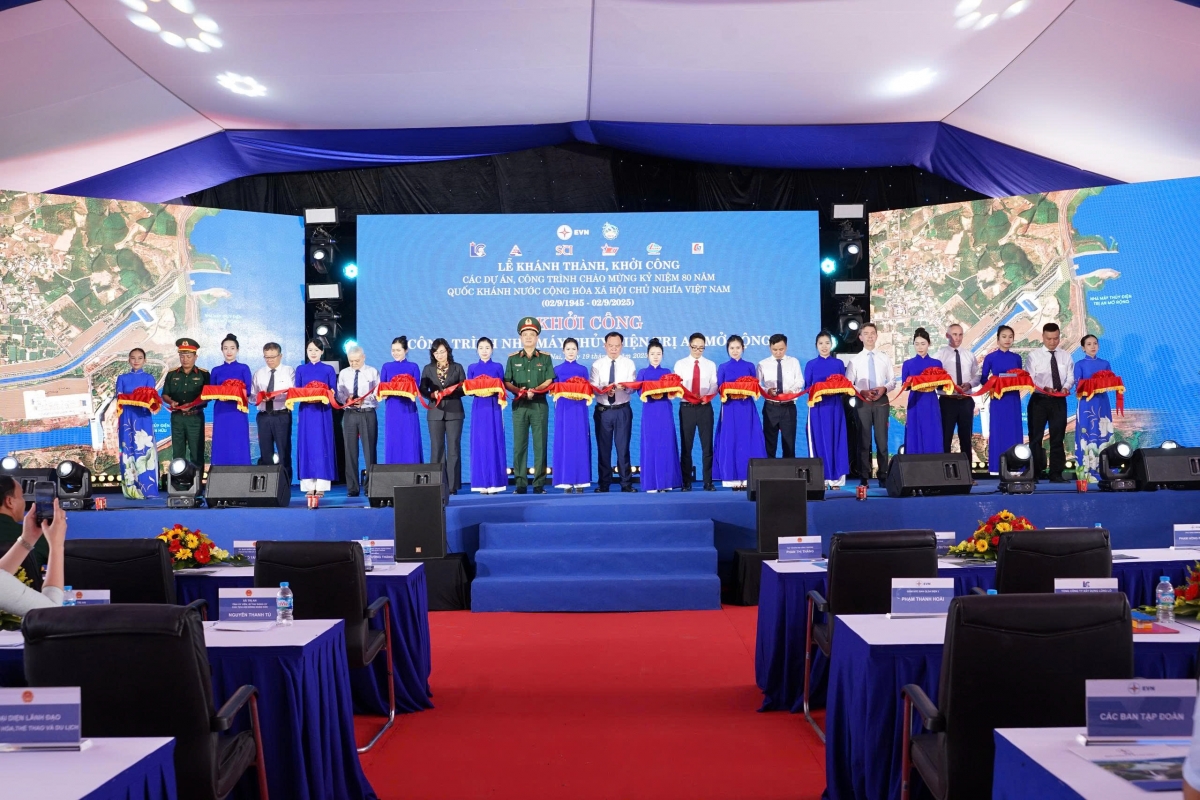 Lễ khởi công Công trình Nhà máy Thủy điện Trị An mở rộng tại xã Trị An, tỉnh Đồng Nai sáng 19/8/2025