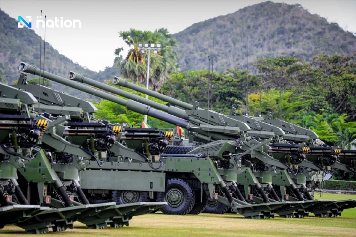 Ảnh lựu pháo tự hành sản xuất nội địa của Thái Lan - Nguồn: The Nation