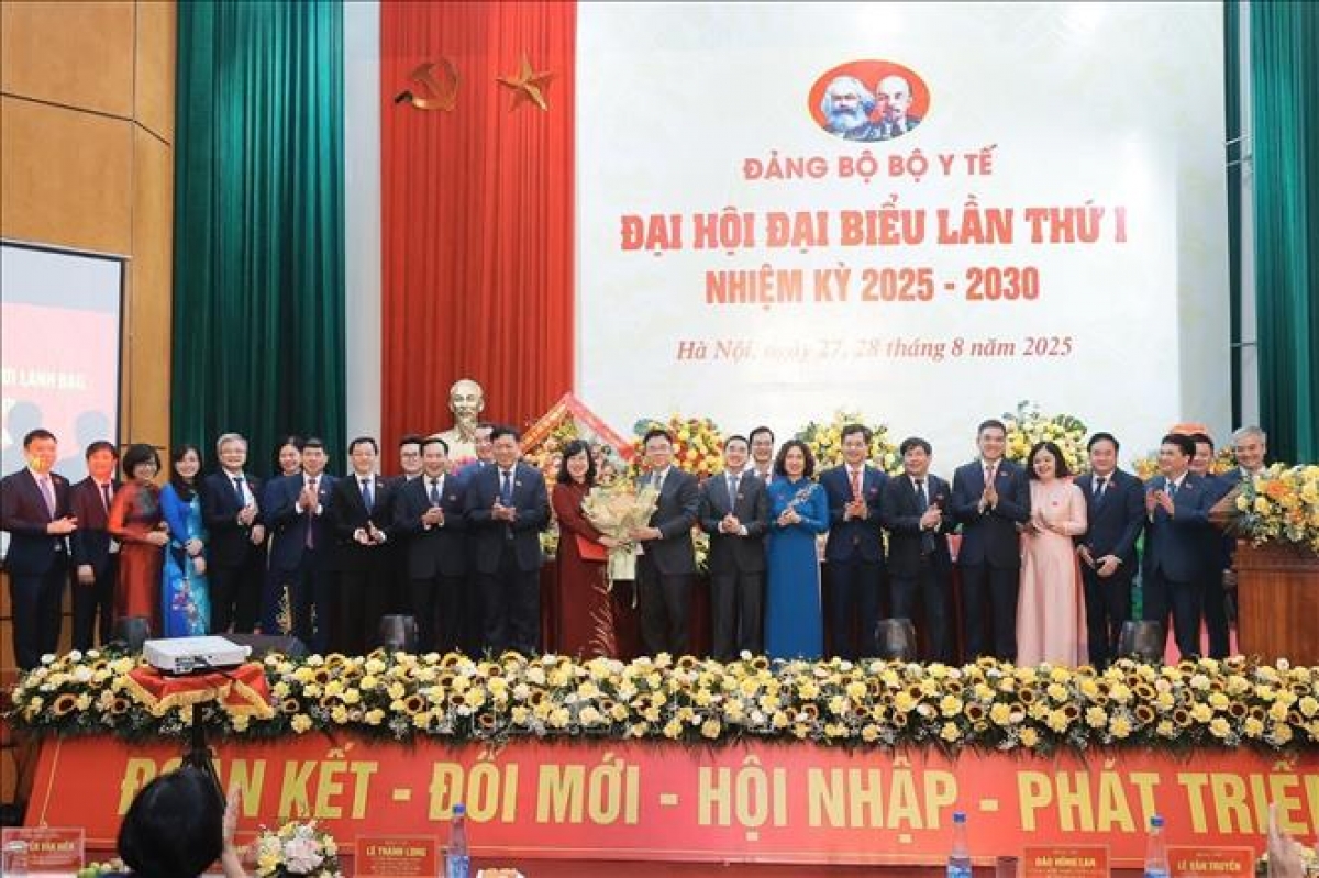 Ban chấp hành Đảng bộ Bộ Y tế nhiệm kỳ 2025-2030 ra mắt Đại hội