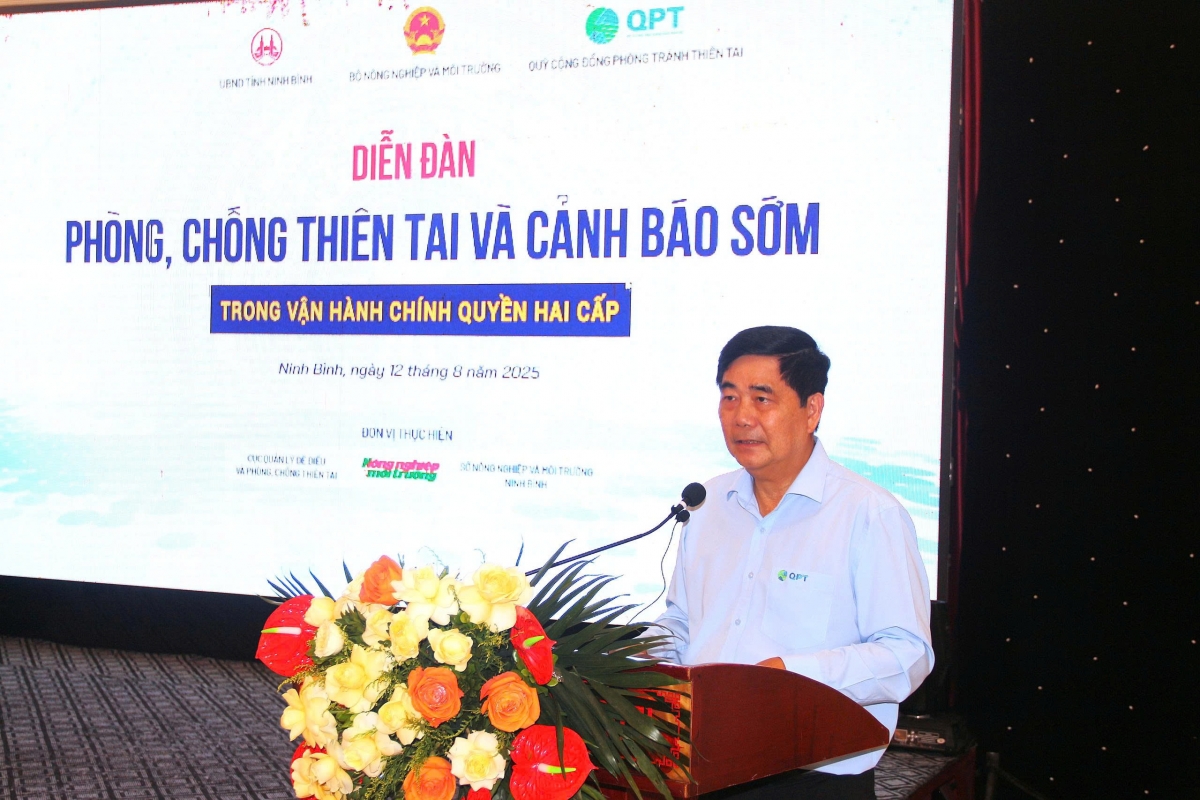 Ông Cao Đức Phát, Chủ tịch Hội đồng quản lý Quỹ Cộng đồng phòng tránh thiên tai, thiên tai