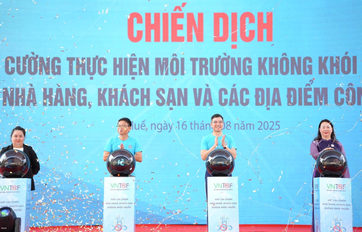 Chiến dịch xây dựng môi trường không khói thuốc tại khách sạn, nhà hàng và điểm công cộng