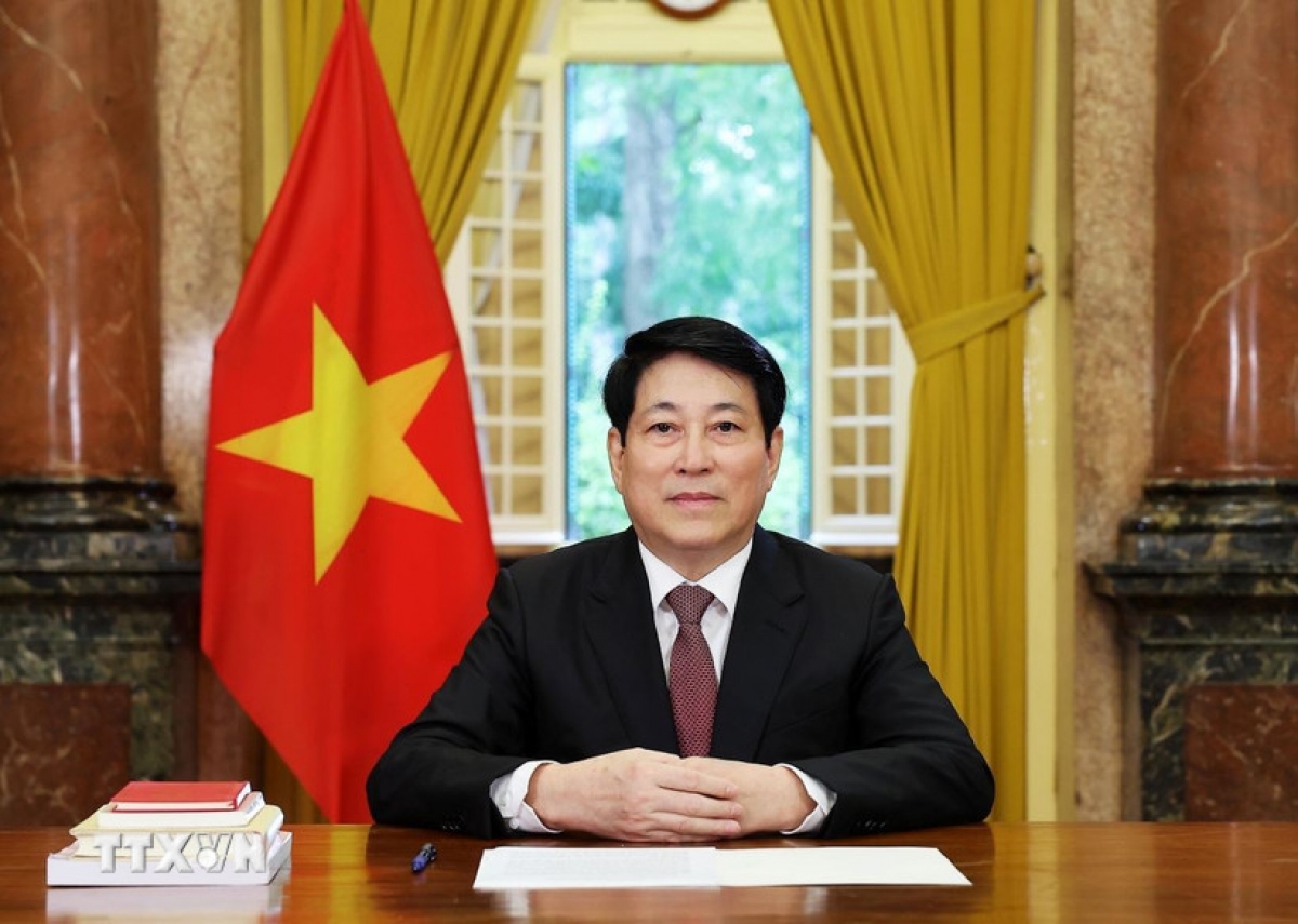 Chủ tịch nước Lương Cường gửi Thông điệp chúc mừng nhân dịp kỷ niệm 80 năm thành lập Liên hợp quốc. (Ảnh: TTXVN)