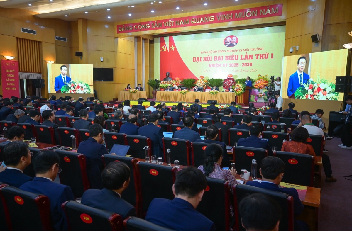 Đại hội Đảng bộ Bộ Nông nghiệp và Môi trường lần thứ nhất, nhiệm kỳ 2025-2030