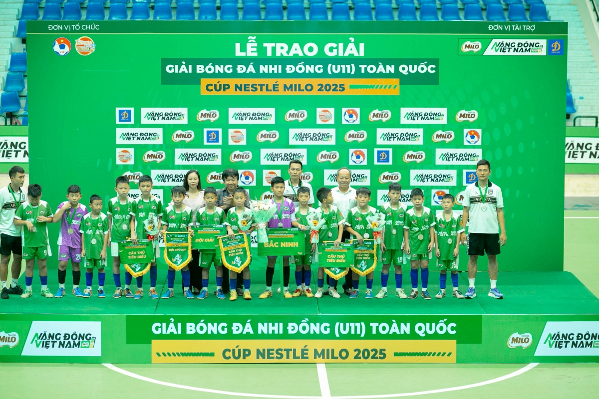 U11 Bắc Ninh về nhì Giải Bóng đá Nhi đồng Toàn quốc – Cúp Nestlé MILO 2025