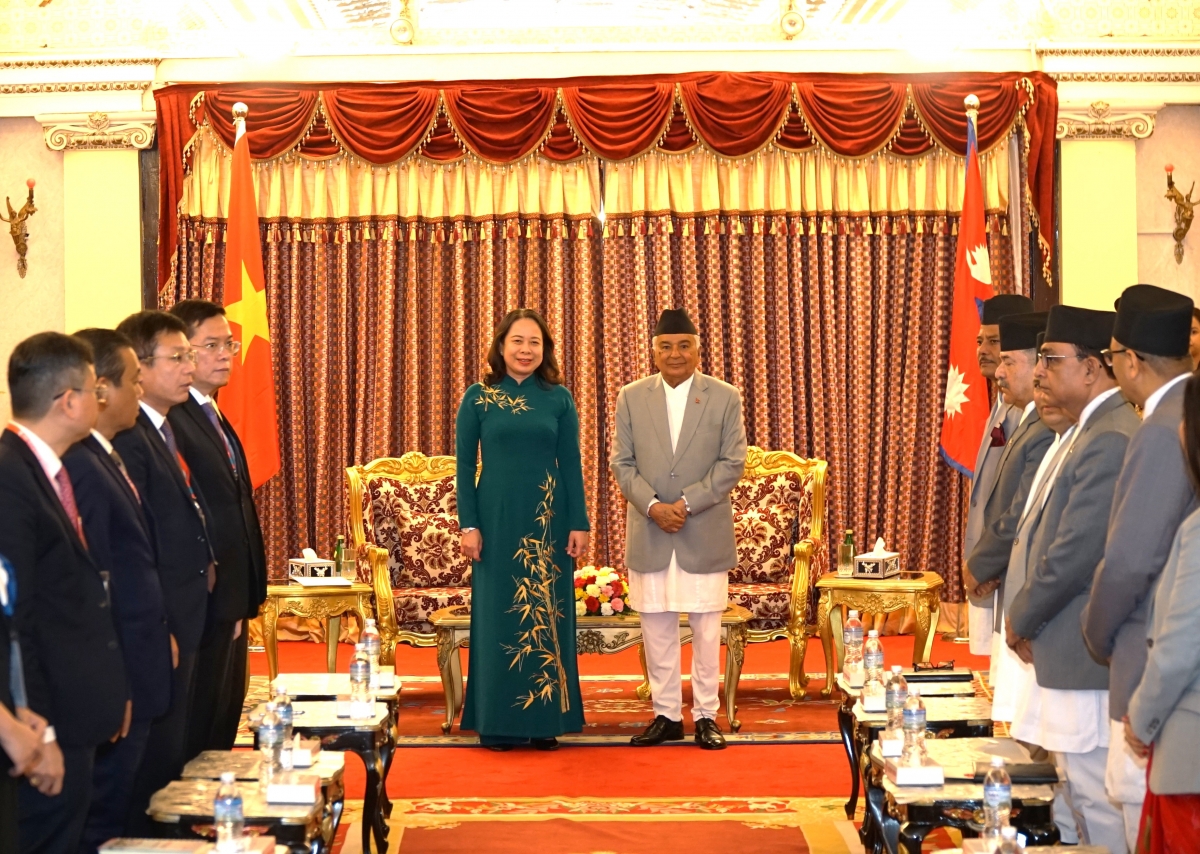 Phó Chủ tịch nước Võ Thị Ánh Xuân hội kiến Tổng thống Ram Chandra Poudel