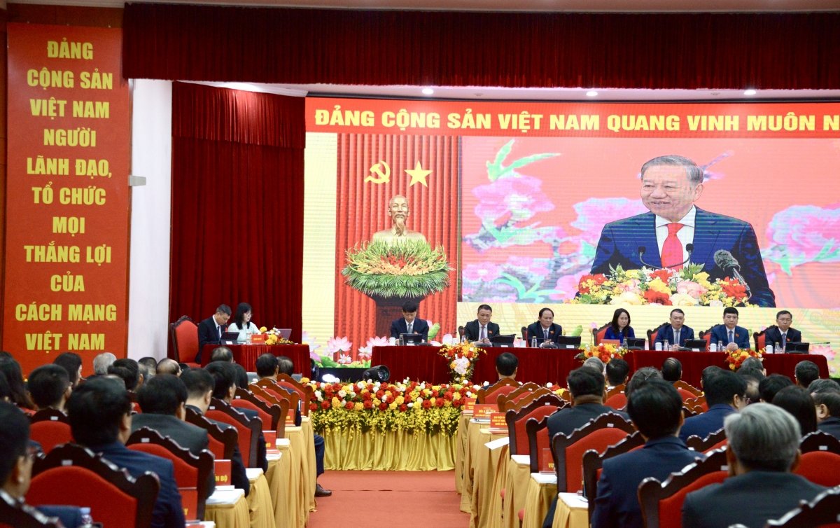 Tổng Bí thư Tô Lâm dự Đại hội Đảng bộ Văn phòng Trung ương Đảng nhiệm kỳ 2025-2030.