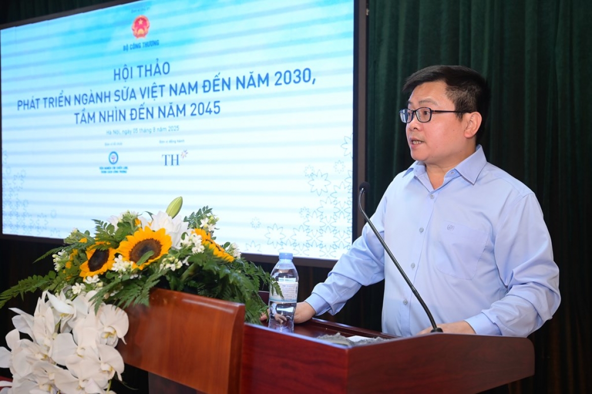 Thứ trưởng Bộ Công Thương Trương Thanh Hoài phát biểu tại sự kiện (Ảnh: TTX)