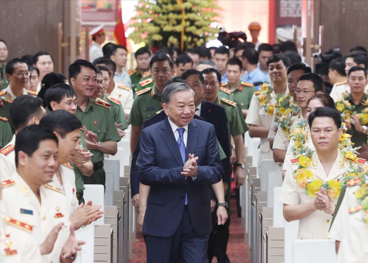 Tổng Bí thư Tô Lâm gặp mặt gương điển hình tiên tiến lực lượng Công an nhân dân