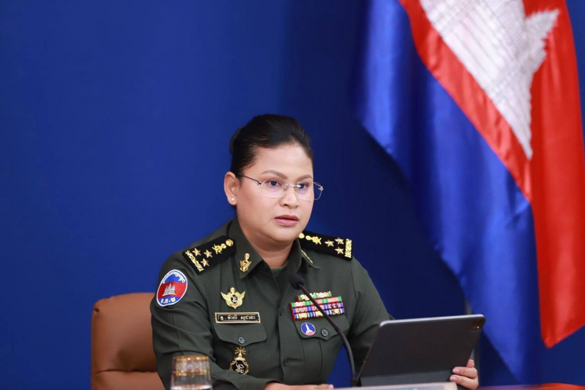Phát ngôn viên bộ quốc phòng Campuchia Maly Socheata