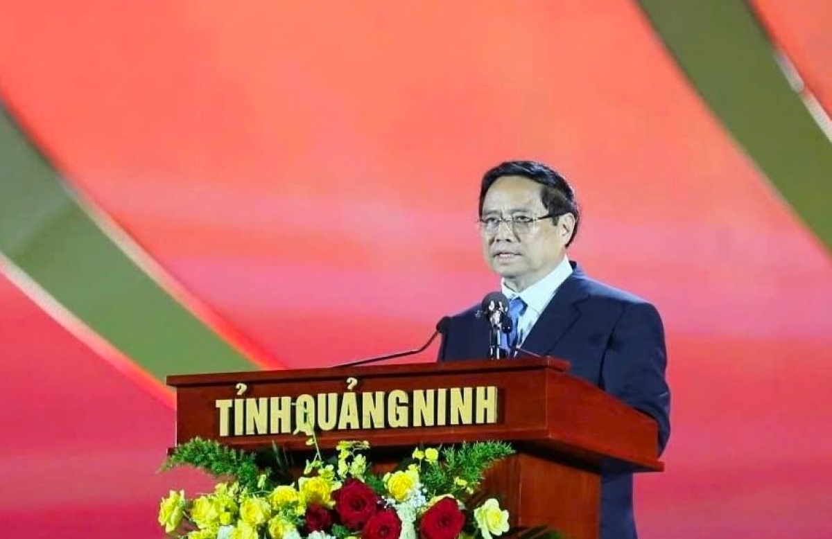 Thủ tướng Phạm Minh Chính dự Lễ công bố giá trị nổi bật toàn cầu của Di sản Văn hóa Thế giới Quần thể Di tích và Danh thắng Yên Tử - Vĩnh Nghiêm - Côn Sơn, Kiếp Bạc tại Quảng Ninh.