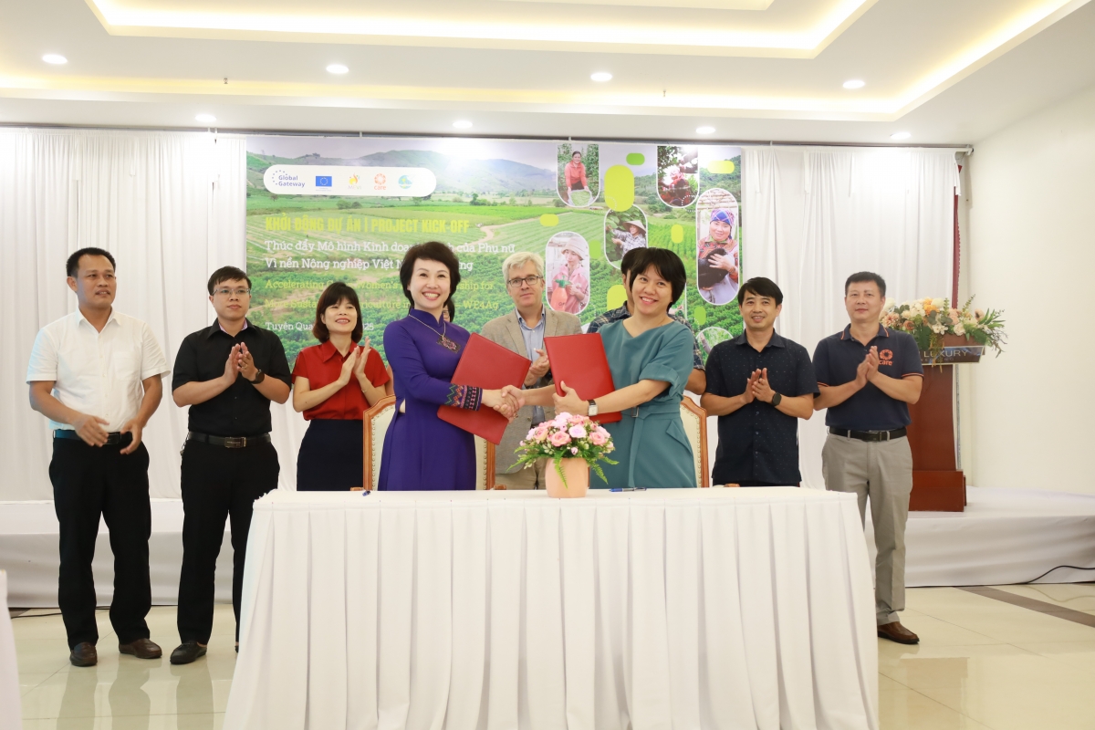 Ký kết bản Ghi nhớ Hợp tác-Hội LHPN tỉnh Tuyên Quang và tổ chức CARE