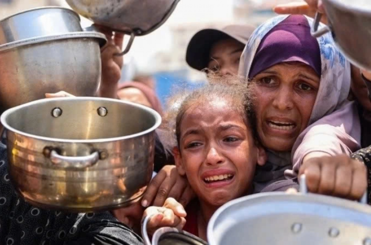 Nạn đói ở Gaza. Ảnh: Reuters