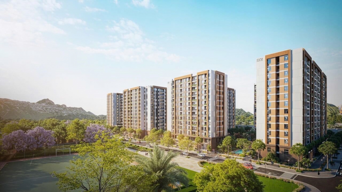 Phối cảnh dự án Nhà ở xã hội tại Khu tái định cư Thành Hải