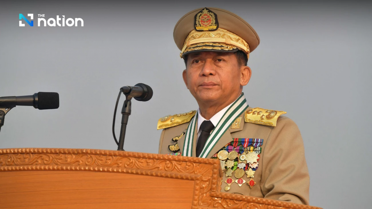 Thống tướng Min Aung Hlaing. Ảnh: The Nation