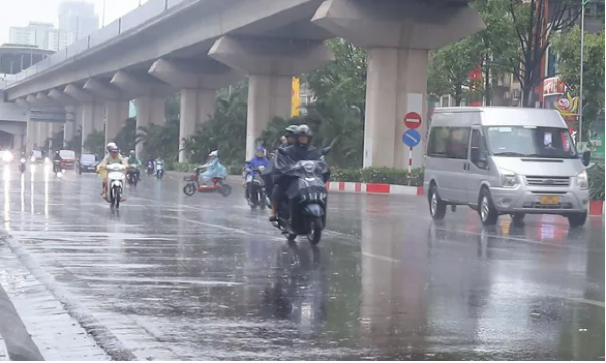Miền Bắc, Hà Nội mưa to ngày cuối tuần.