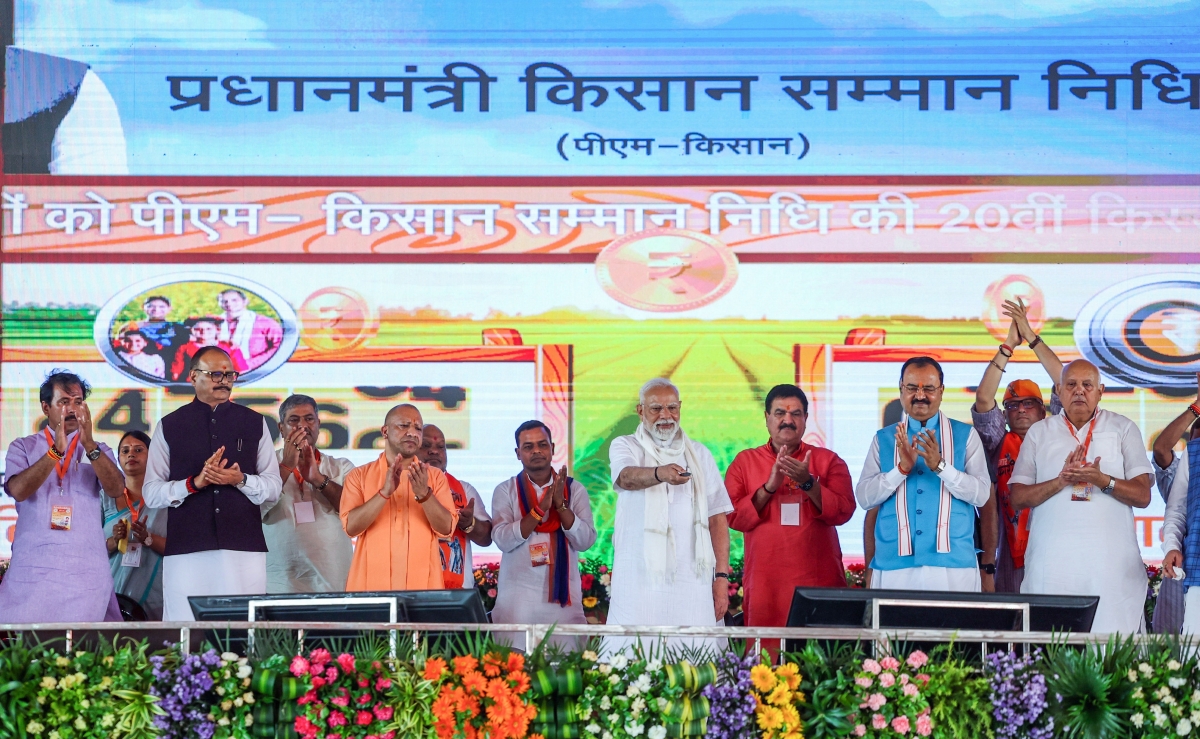 Thủ tướng Narendra Modi phát biểu tại thành phố Varanasi, bang Uttar Pradesh ngày 2.8 (Ảnh ANI)