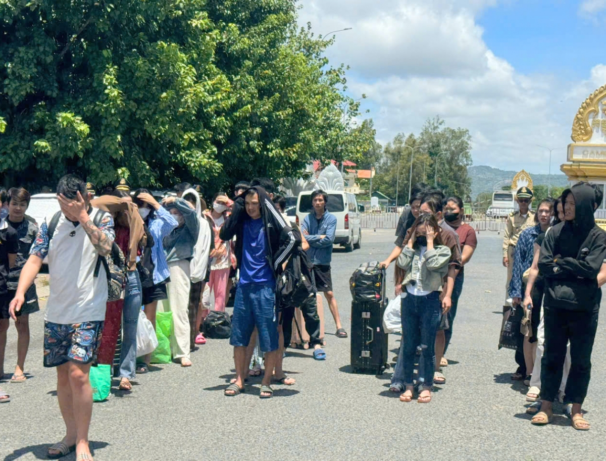 72 công dân Việt Nam do cơ quan chức năng Campuchia bàn giao