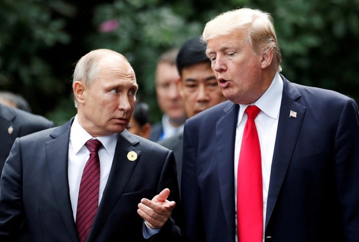 Tổng thống Nga Vladimir Putin và Tổng thống Mỹ Donald Trump
