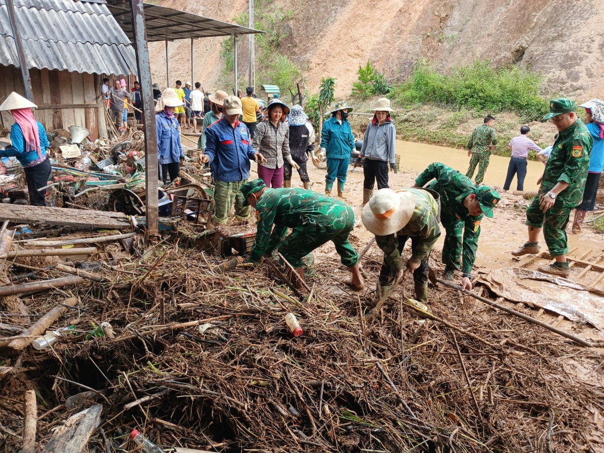 Xã Púng Bánh (huyện Sốp Cộp cũ) là một trong những địa phương chịu thiệt hại nặng nề sau trận mưa lũ ngày 1/8...