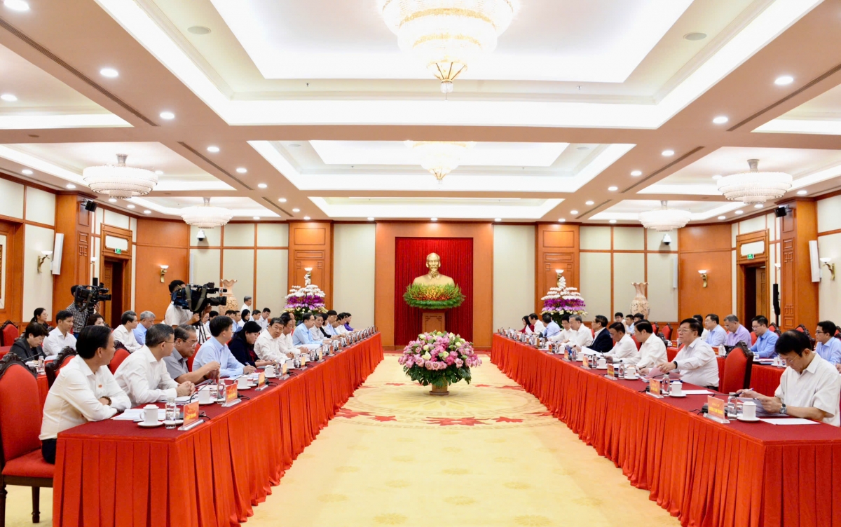 Tổng Bí thư Tô Lâm chủ trì buổi làm việc của Bộ Chính trị