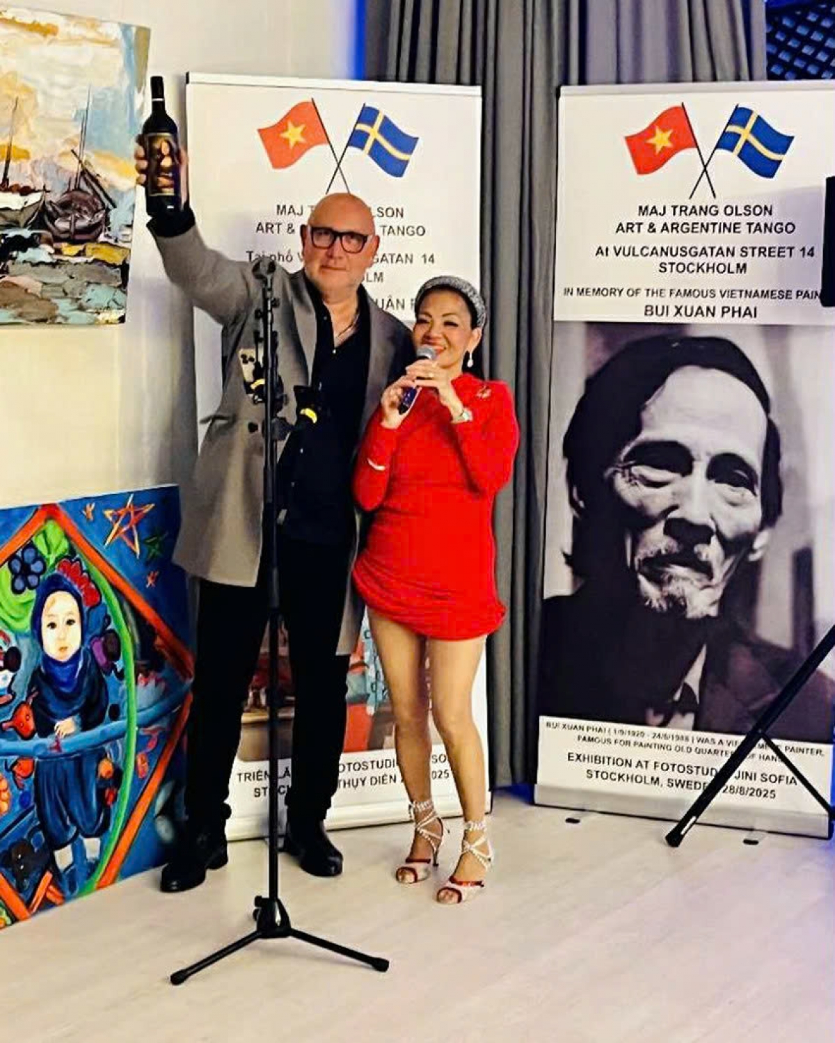 Painter Maj Trang Olson and Opera Singer Jacque Radison.