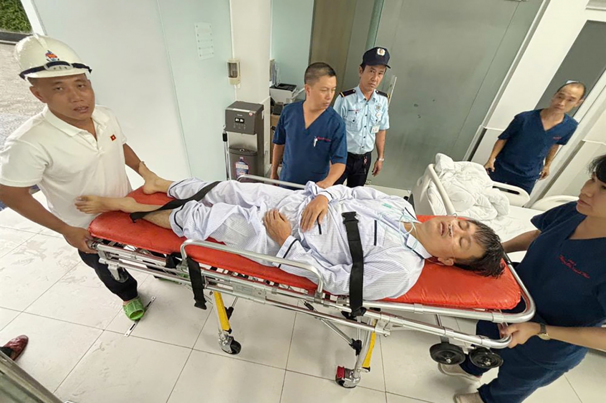 rung tâm Y tế Tân Cảng chuyển tuyến anh Hậu điều trị tại bệnh viện Lê Văn Thịnh