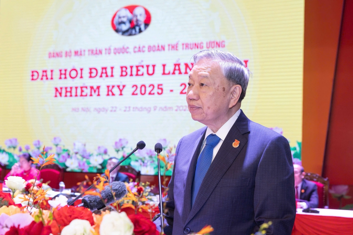 Tổng Bí thư Tô Lâm tới dự và phát biểu chỉ đạo tại Đại hội