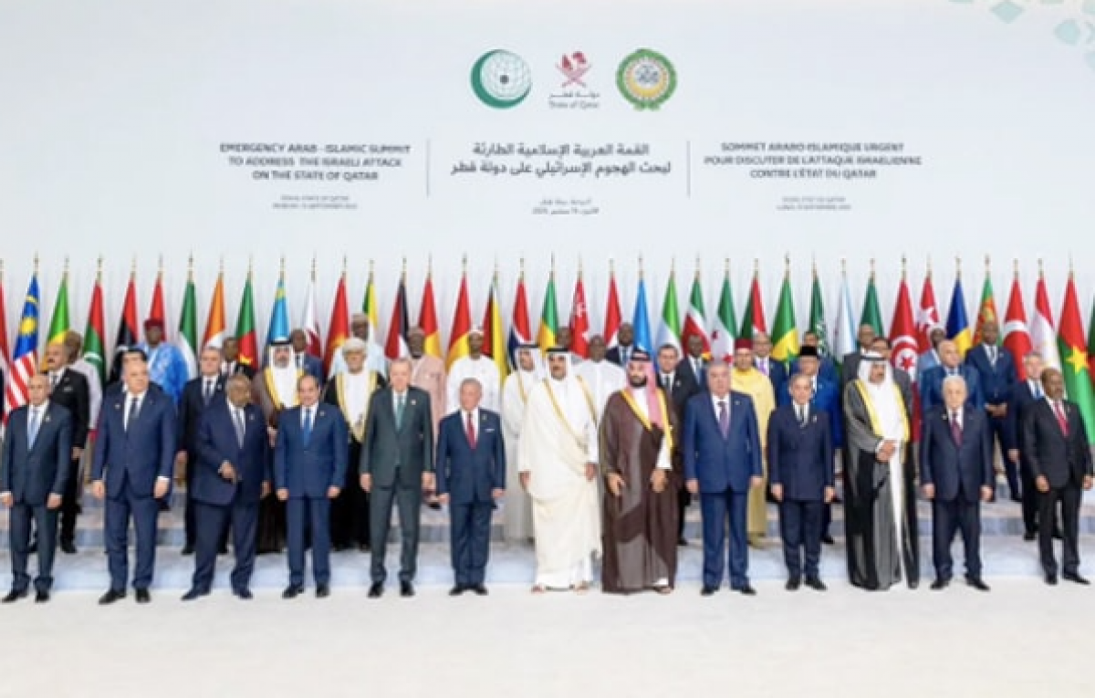 Các đại biểu tham dự Hội nghị Thượng đỉnh khẩn cấp Liên đoàn Arab và Tổ chức Hợp tác Hồi giáo. Ảnh: Hãng thông tấn Qata