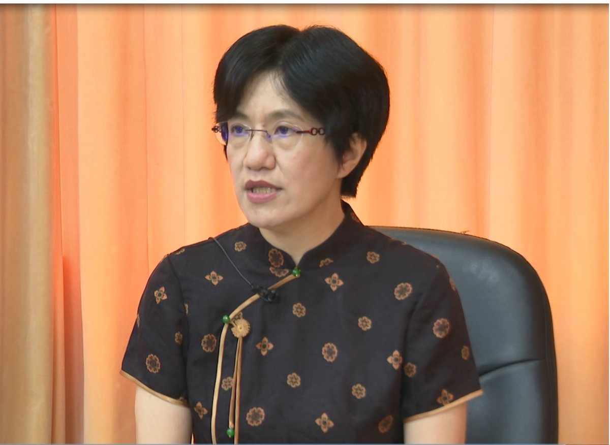 Bà Trần Hồng Thăng, Trưởng phòng nghiên cứu Việt Nam, Viện Khoa học Xã hội Quảng Tây. Ảnh: NVCC