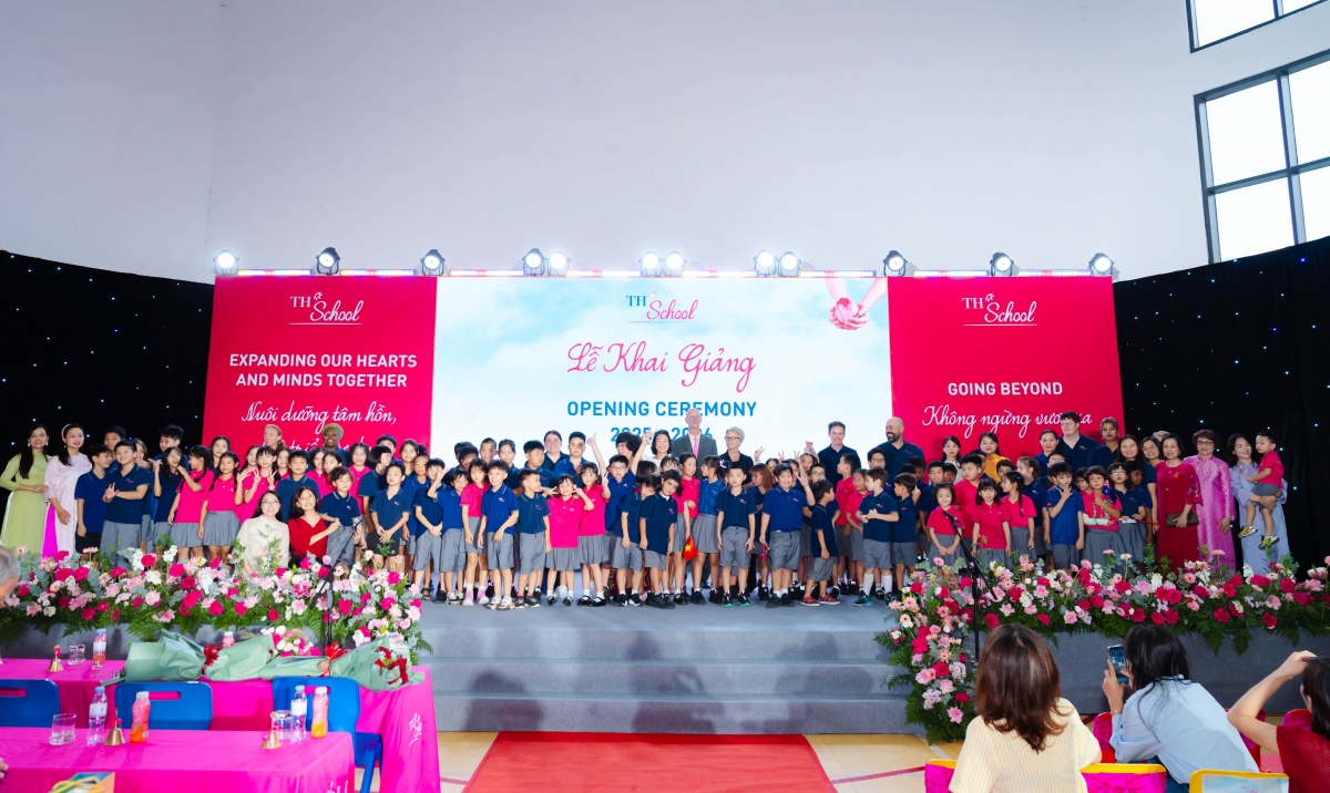 Học sinh của hệ thống TH School tại lễ Khai giảng năm học 2025 - 2026.