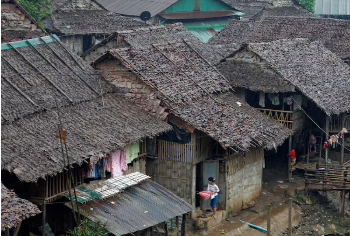 Ảnh người Myanmar cư trú tại trại tị nạn Mae La, huyện Mae Sot, tỉnh Tak, Thái Lan - Ảnh: Reuters