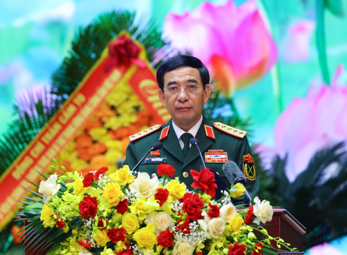 Đại tướng Phan Văn Giang phát biểu