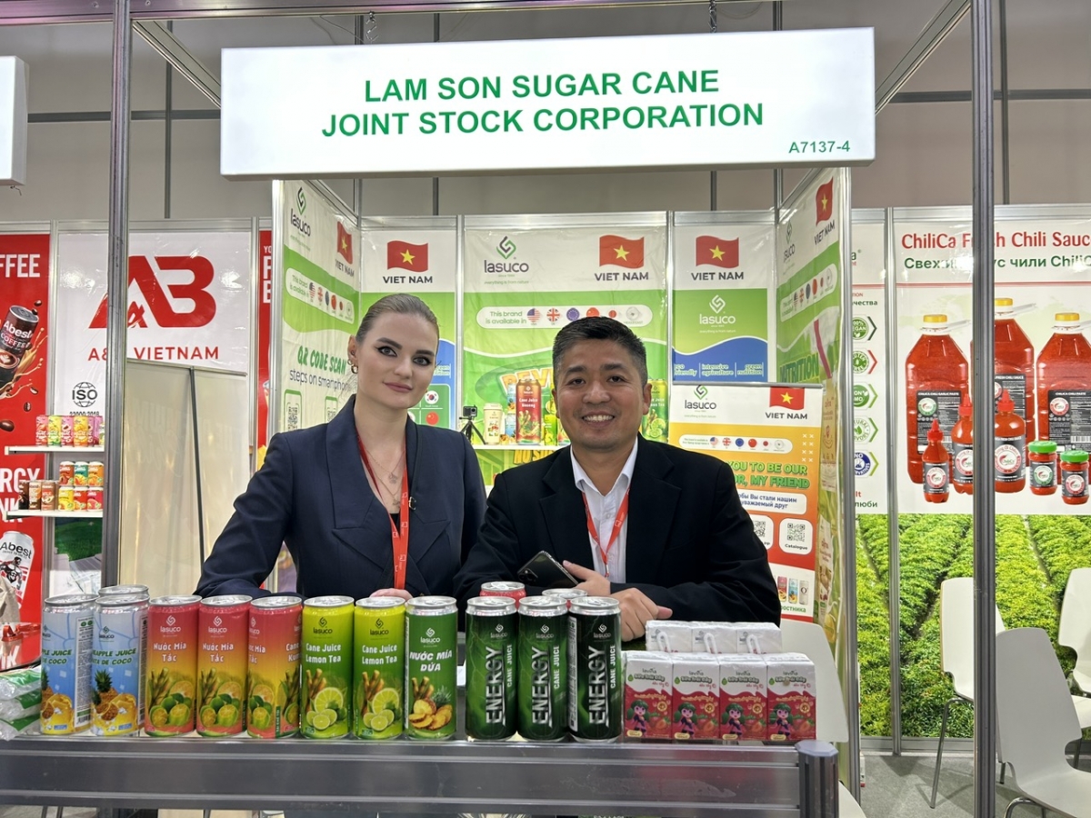 Gian hàng của Công ty Cổ phần Mía đường Lam Sơn tại Hội chợ