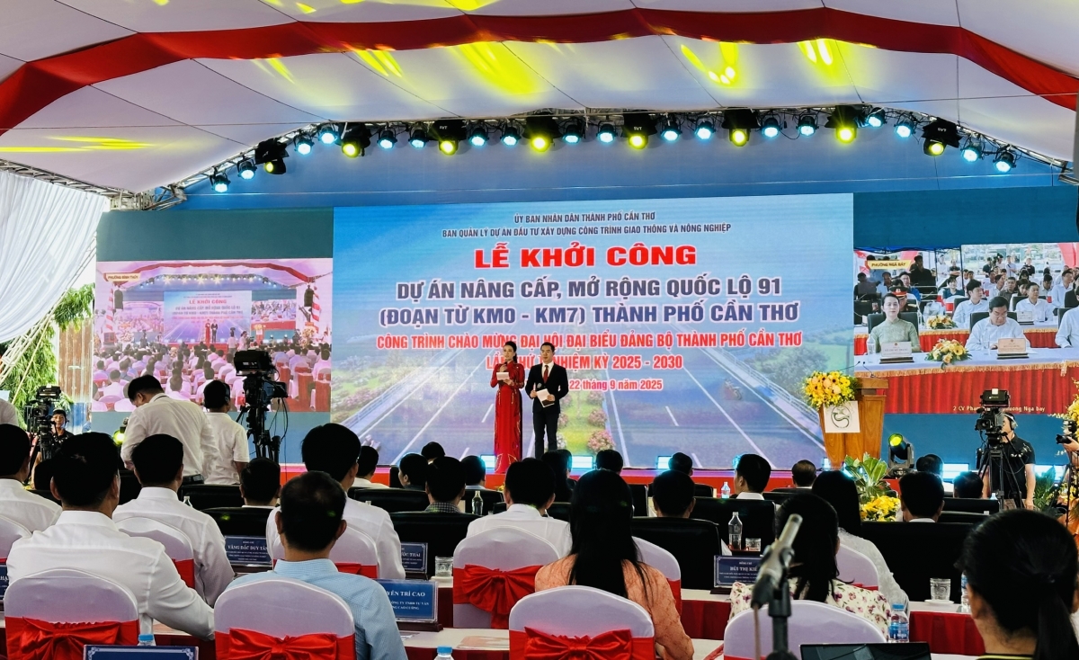 Khởi công dự án nâng cấp, mở rộng Quốc lộ 91 thành phố Cần Thơ.