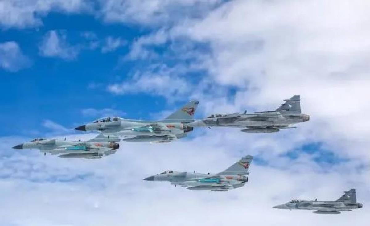 Không quân Trung Quốc - Thái Lan tham gia diễn tập chung Eagle Strike 2023 tại Căn cứ Không quân Hoàng gia Udon của Thái Lan. Ảnh http://www.lmcchina.org/