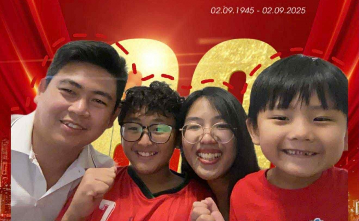 Gia đình anh Vũ Đình Luân, chị Nguyễn Ngọc Phương, cháu Vũ Nguyễn Nhật Anh (Henry Vu),
cháu Vũ Nguyễn Minh Nhật (Harry Vu) ở bang Georgia (Mỹ).