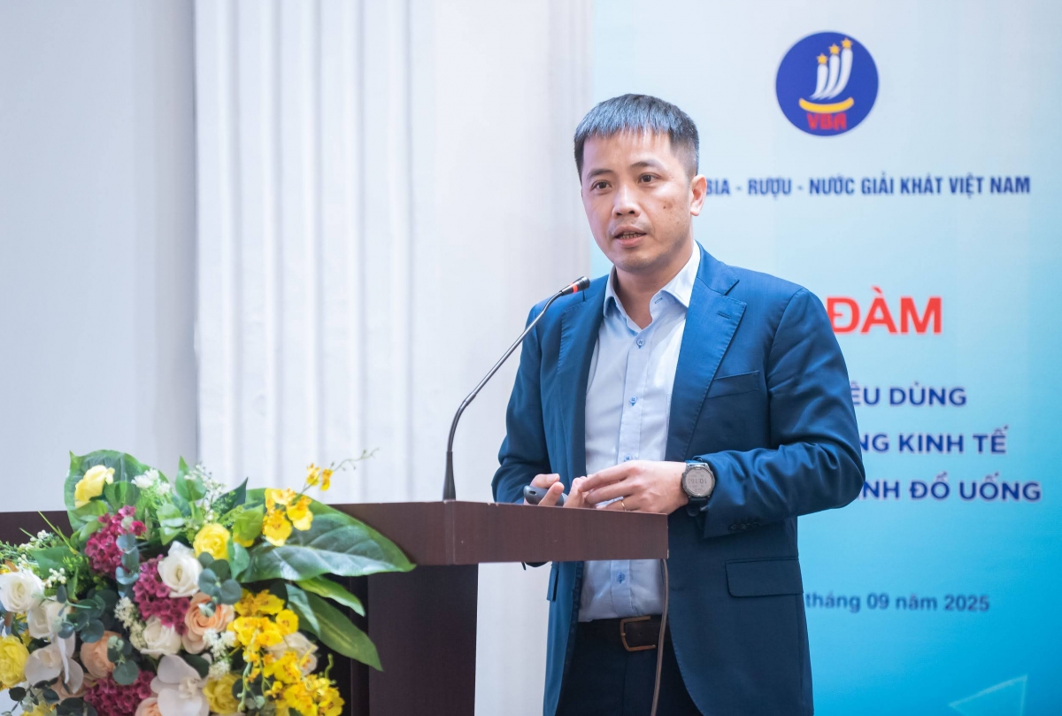 Ông Đậu Anh Tuấn – Phó Tổng thư ký Liên đoàn Thương mại và Công nghiệp Việt Nam (VCCI) chia sẻ nhiều nội dung liên quan đến ngành đồ uống