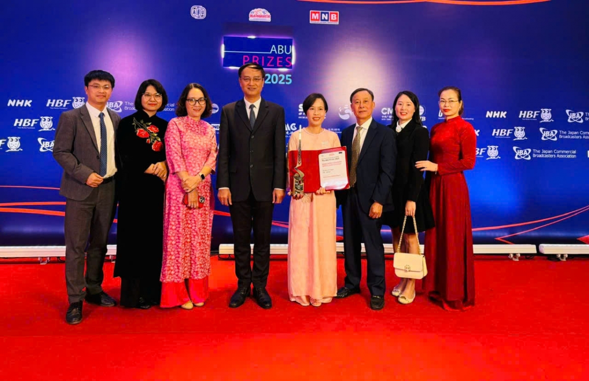 Đoàn đại biểu VOV tham dự Lễ trao Giải ABU năm 2025.