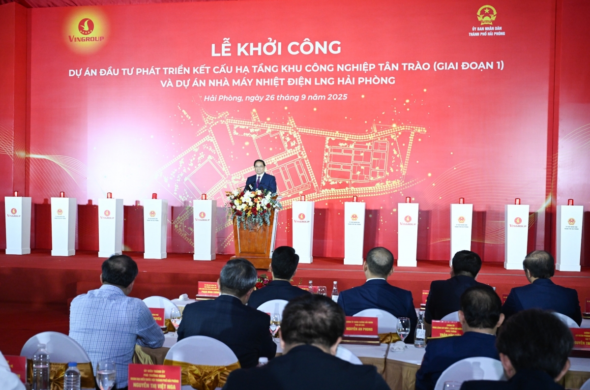 Thủ tướng phát biểu tại Lễ Khởi công 2 Dự án trọng điểm của thành phố Hải Phòng
