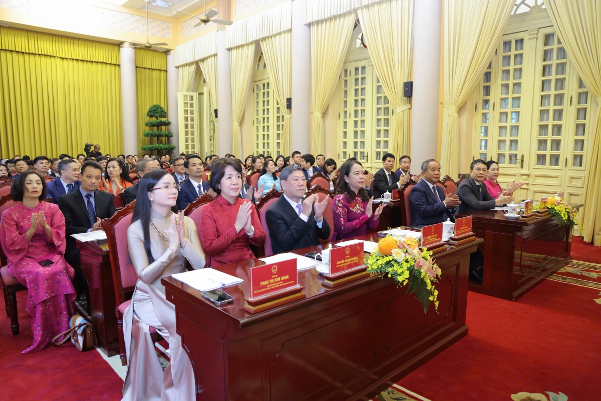 Phó Chủ tịch nước Võ Thị Ánh Xuân cùng các đại biểu dự Đại hội